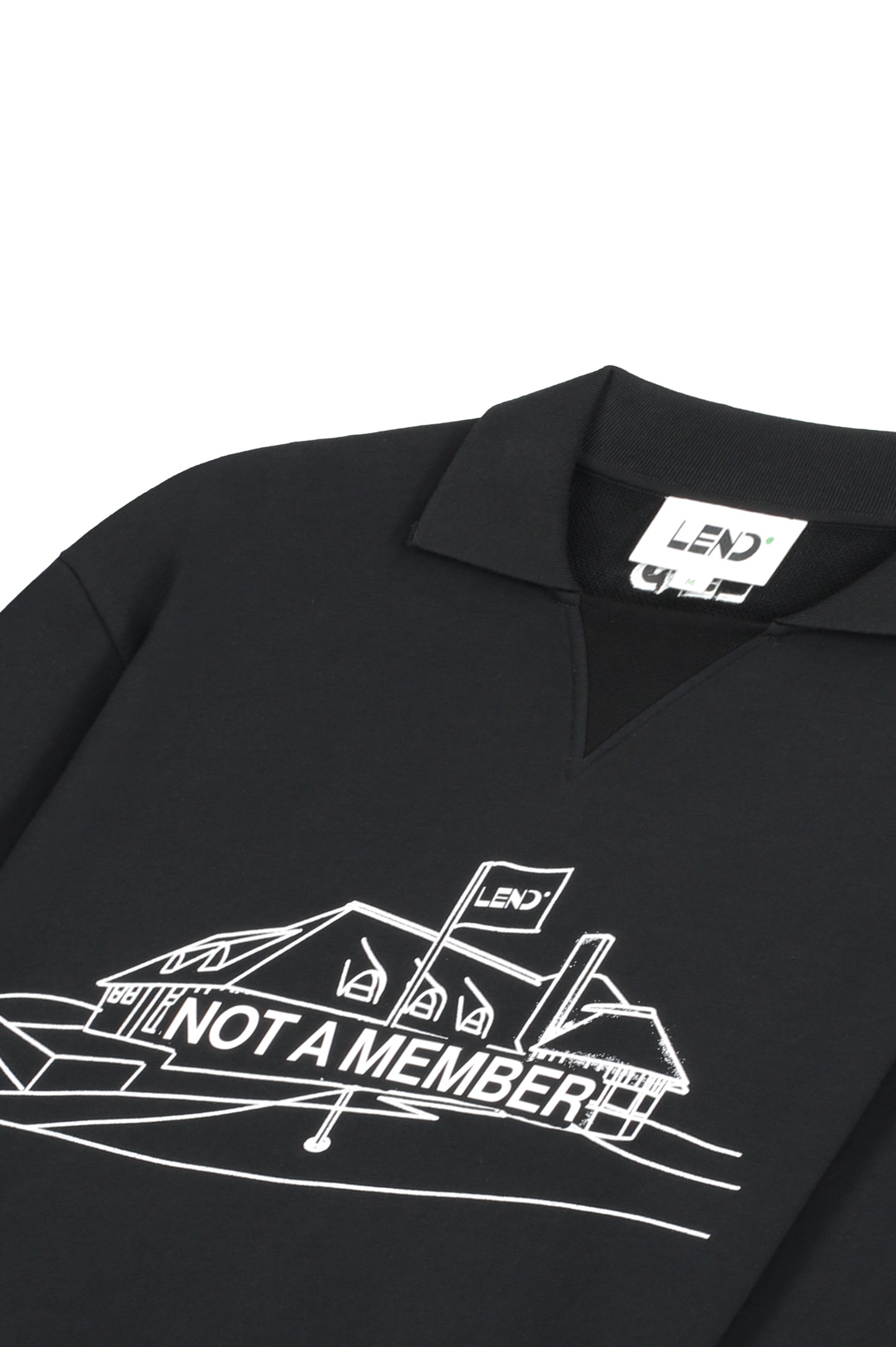 Not a member Collared Crewneck