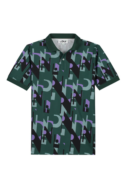 Long Drives Mens Tech Polo
